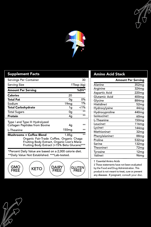 180-Servings Mushroom Coffee (Faire Special)